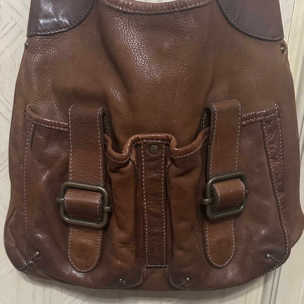 Banana republic large leather hobo bag unisex - Picture 11 of 16